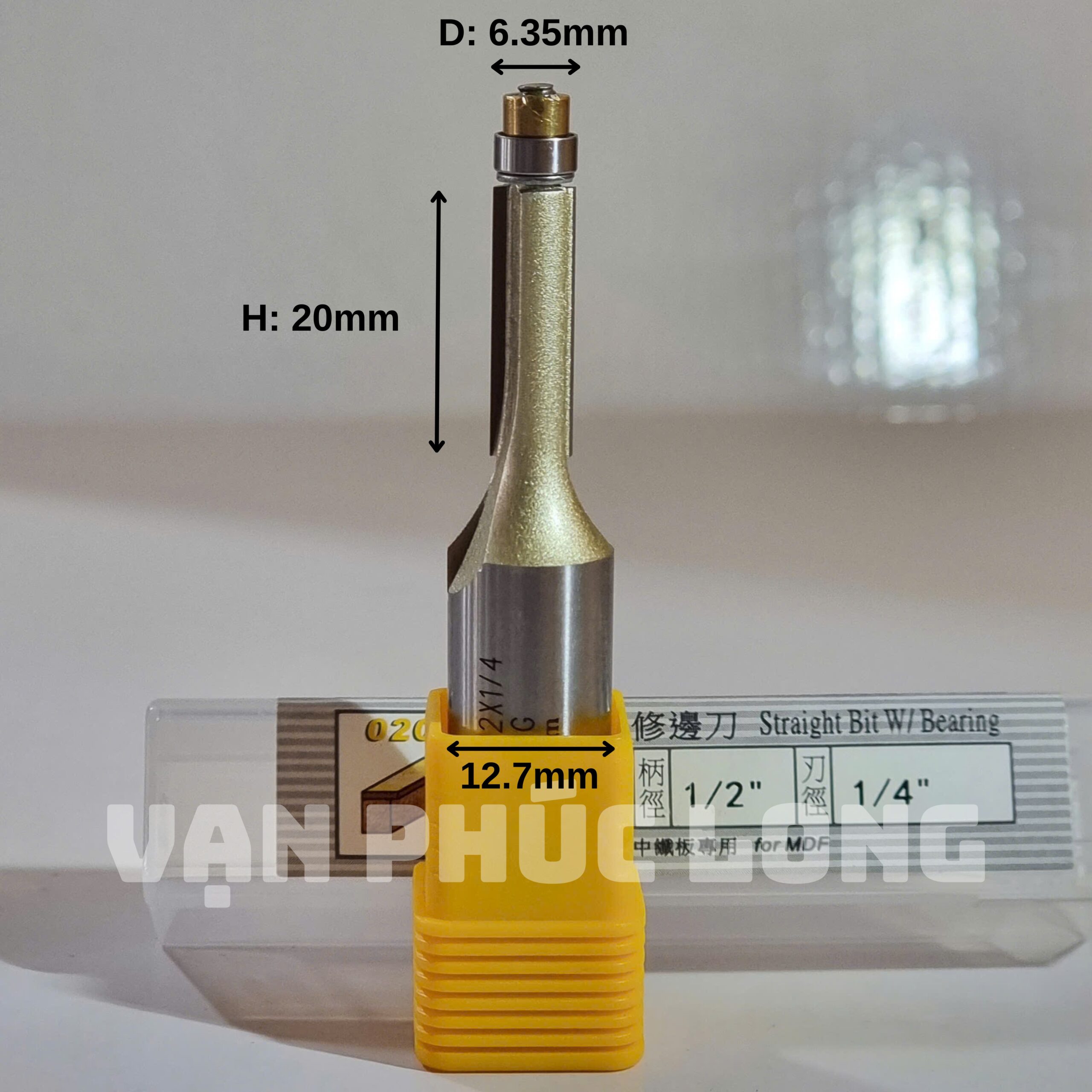 Mũi phay thẳng có bi Arden 0201 - Ảnh 2