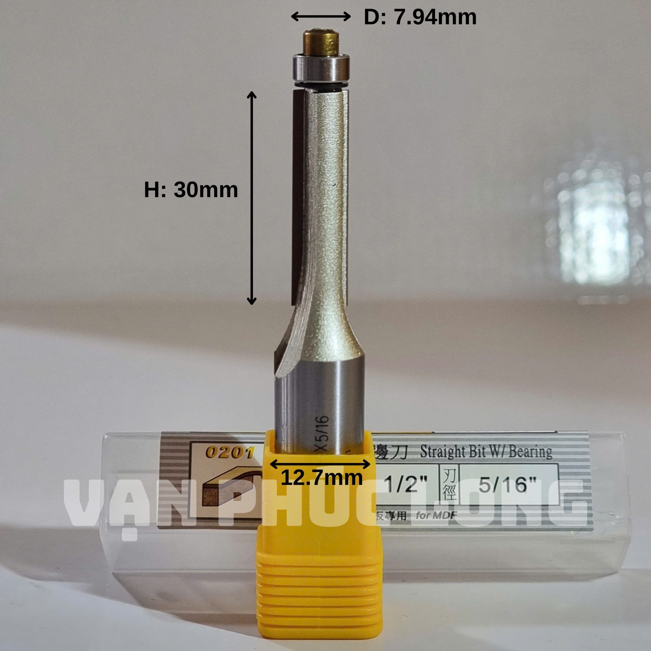 Mũi phay thẳng có bi Arden 0201 - Ảnh 3