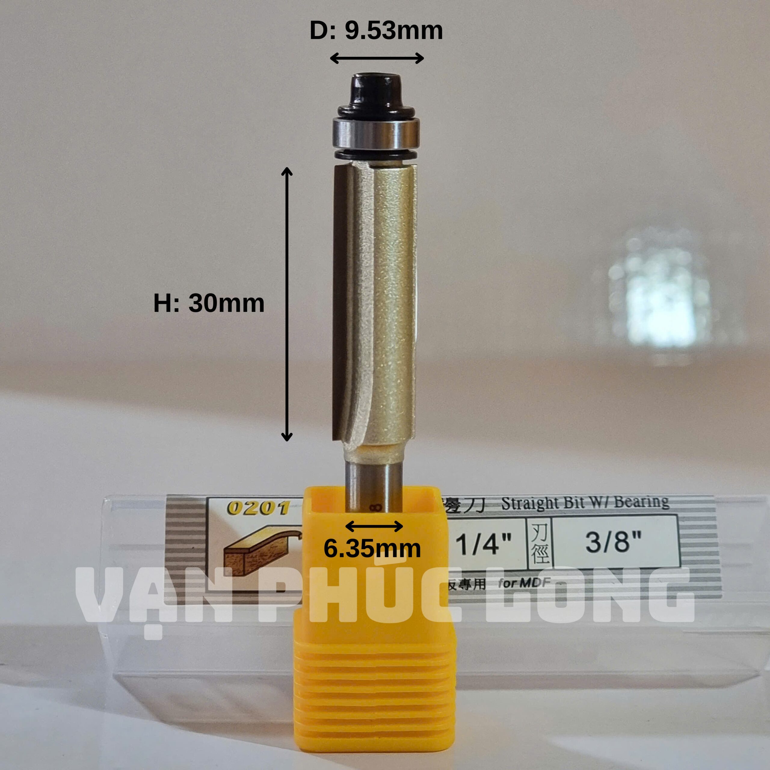 Mũi phay thẳng có bi Arden 0201 - Ảnh 8