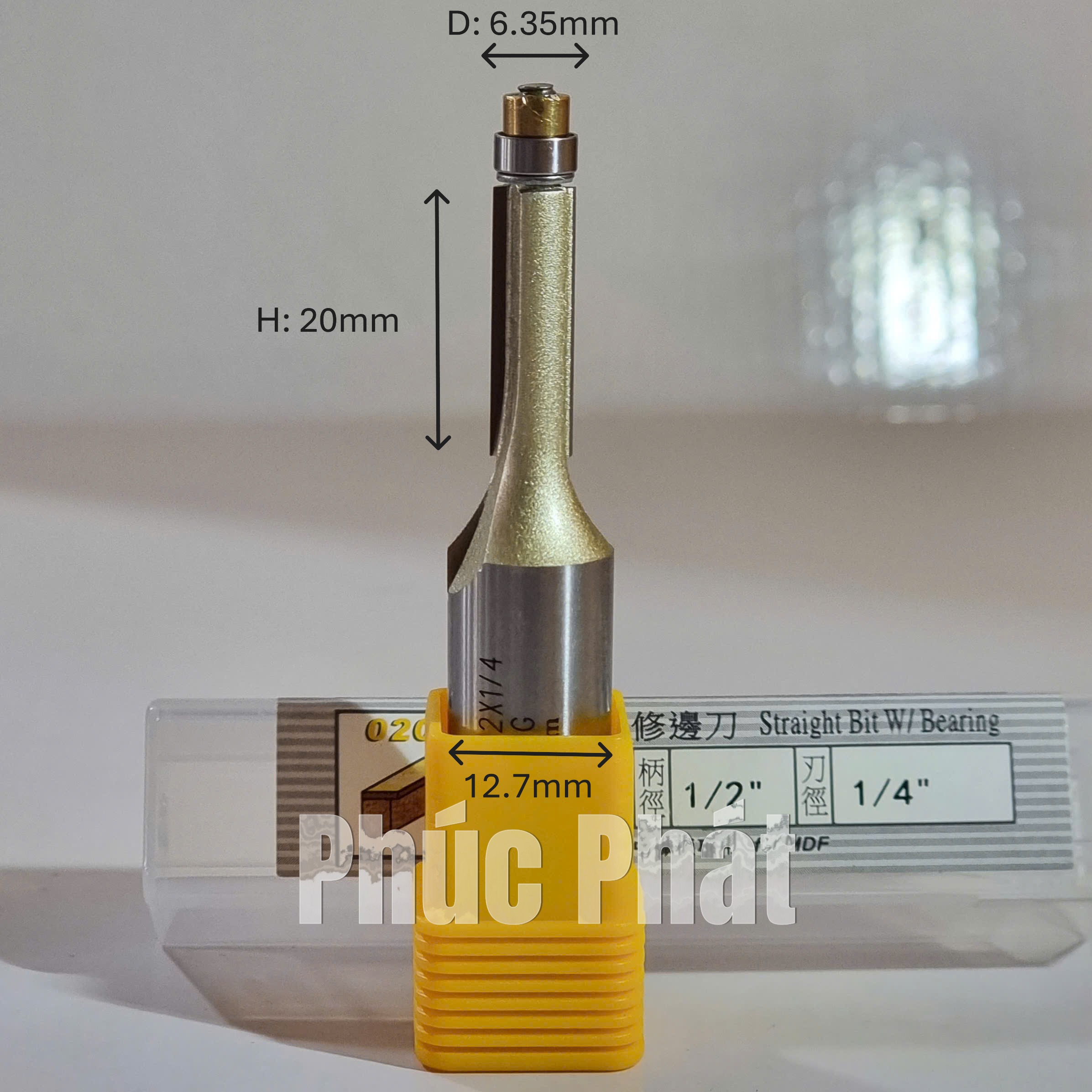 Mũi phay thẳng có bi Arden 0201 - Ảnh 2