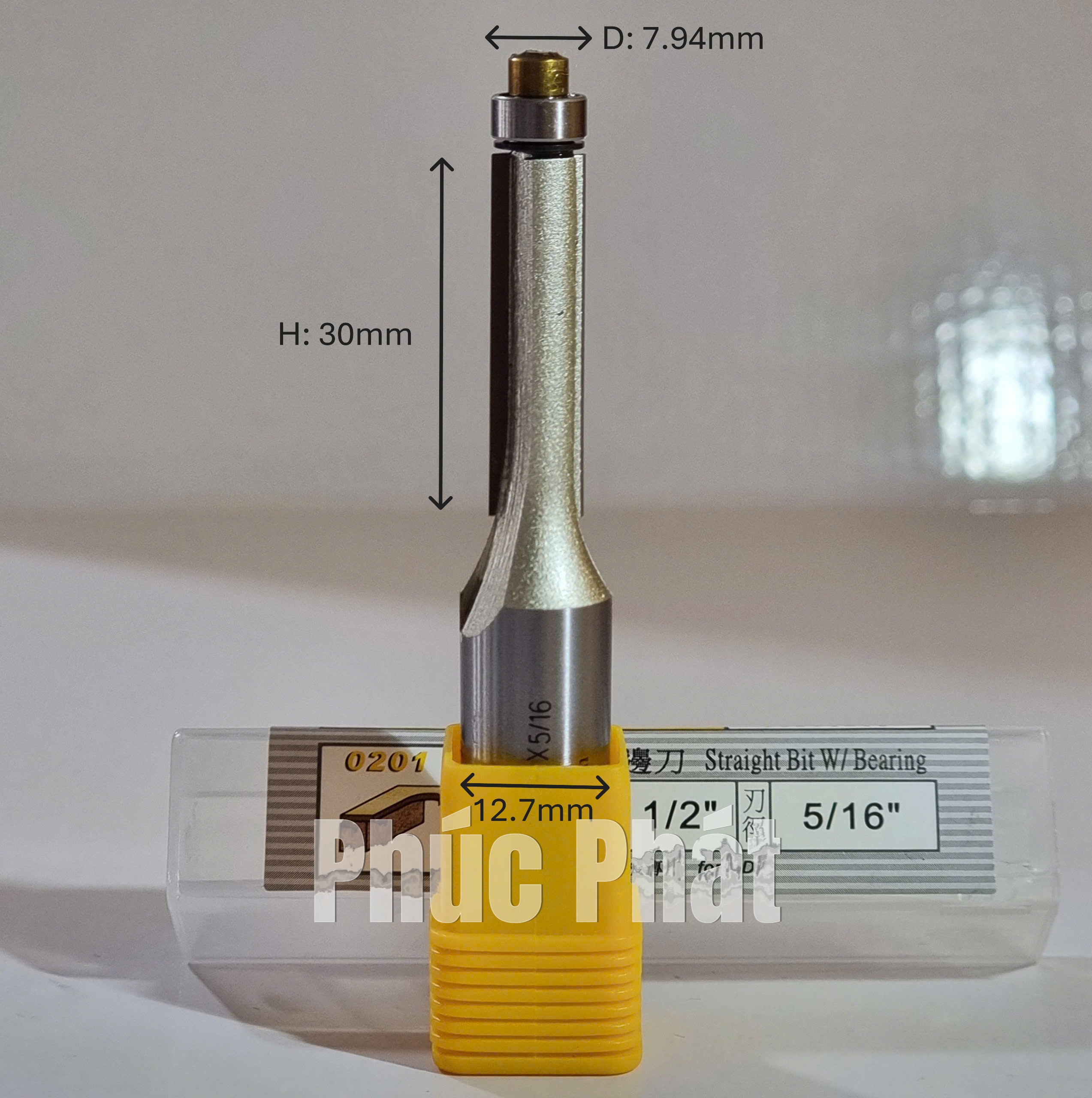 Mũi phay thẳng có bi Arden 0201 - Ảnh 3