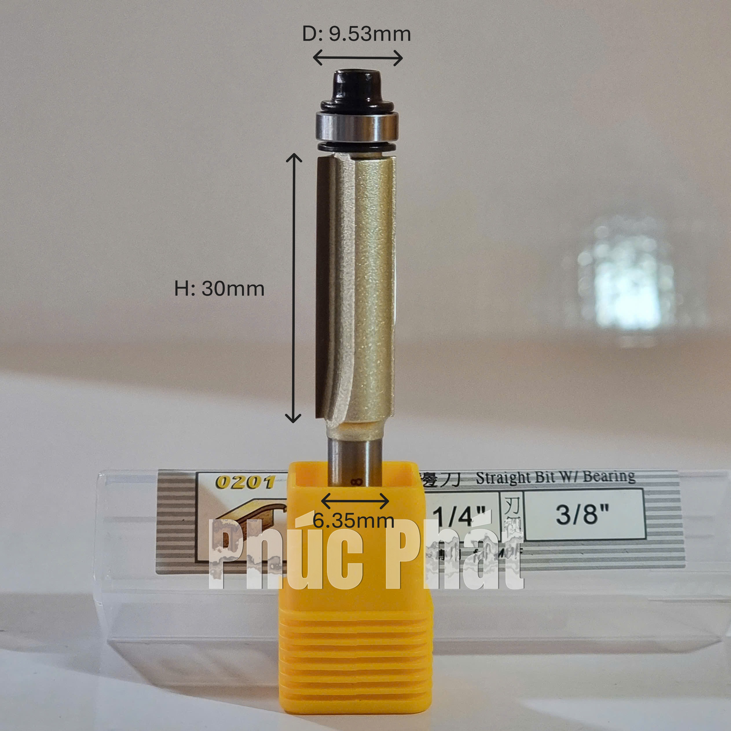 Mũi phay thẳng có bi Arden 0201 - Ảnh 8