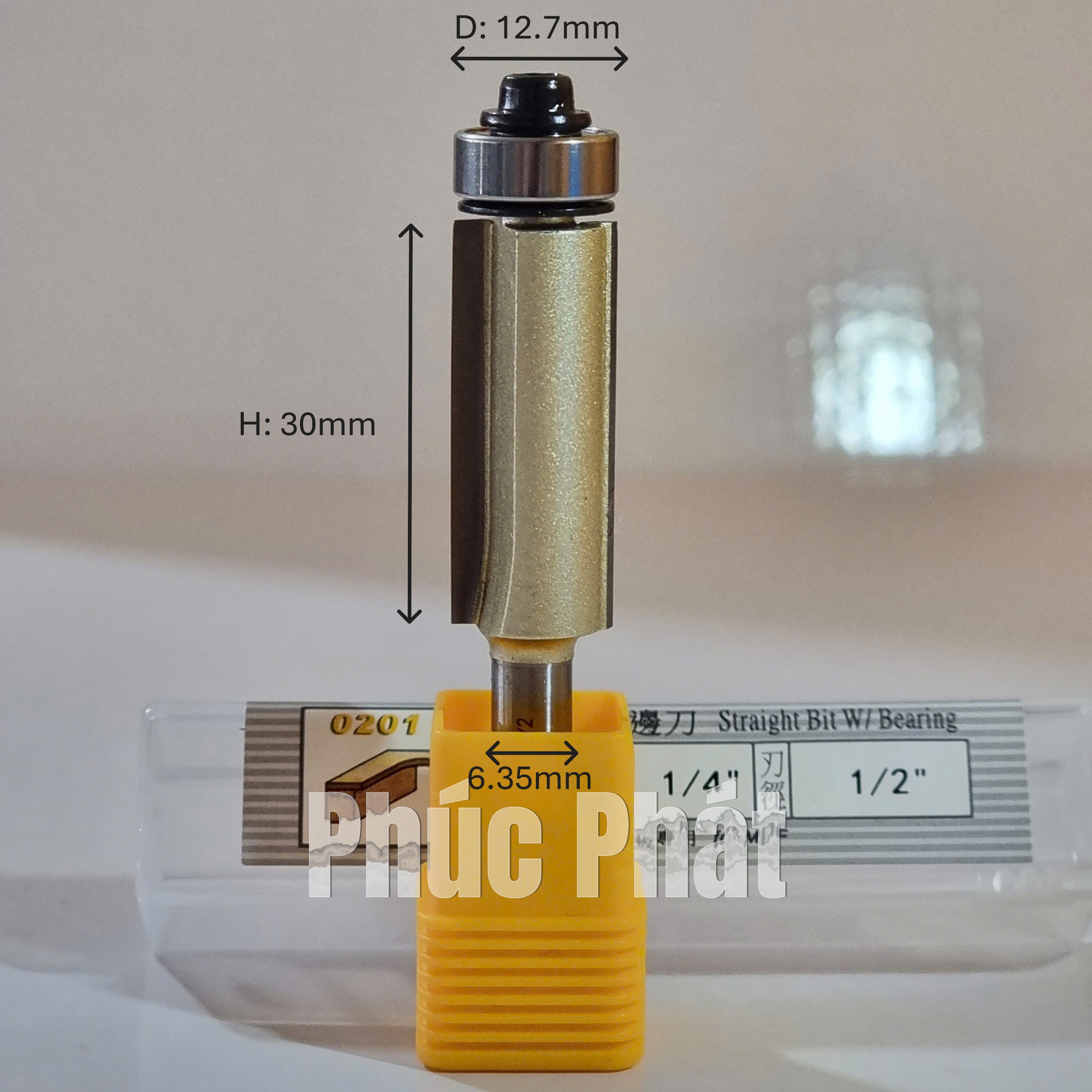 Mũi phay thẳng có bi Arden 0201 - Ảnh 9