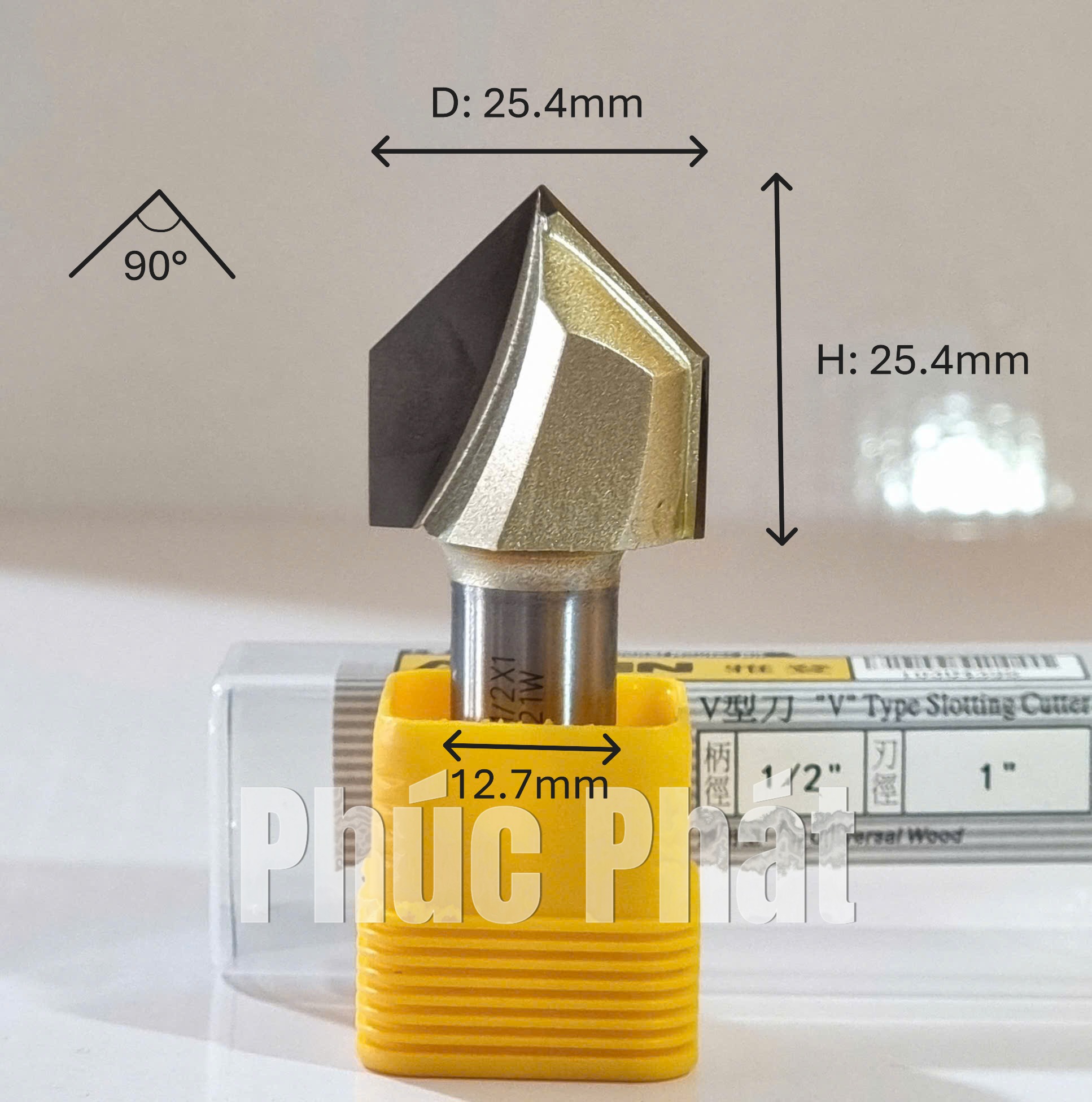 Mũi dao cắt vát , đánh rãnh V 90 độ Arden 0304 - Ảnh 6