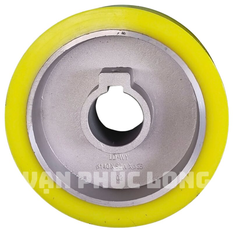 Bánh xe đưa phôi dạng PU 140x50x35