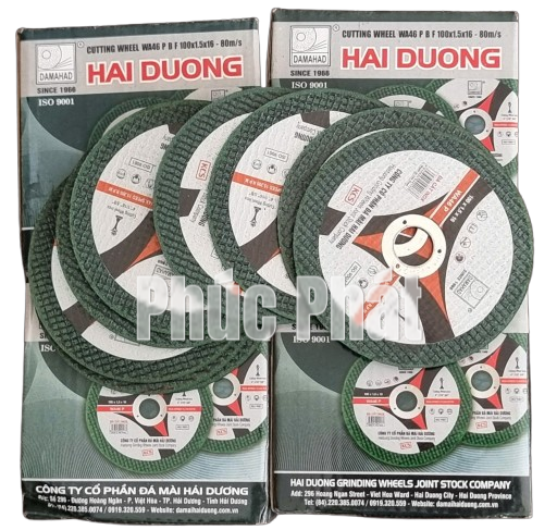 Đá cắt sắt Hải Dương 100 x 1,5 x 16