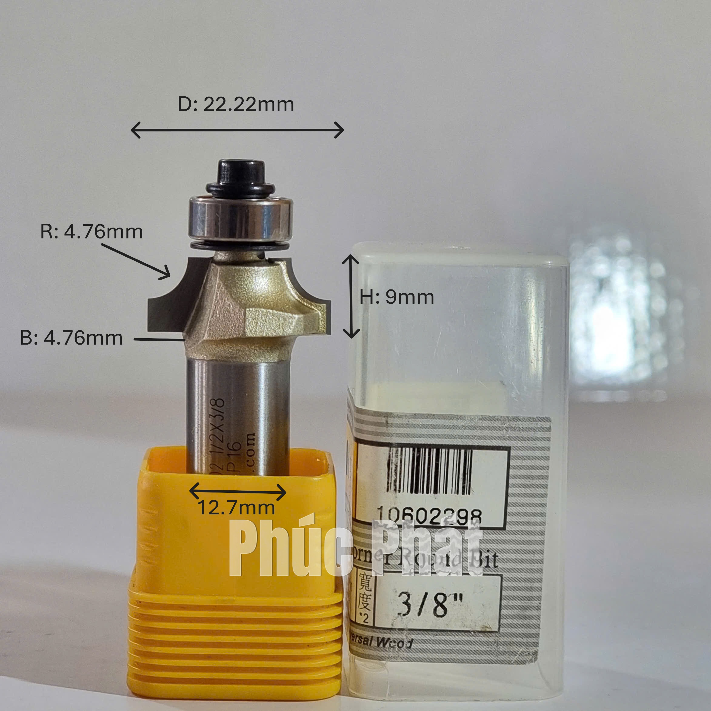 Mũi phay bo góc cốt 1/2" và 1/4" ARDEN 0602 - Ảnh 5
