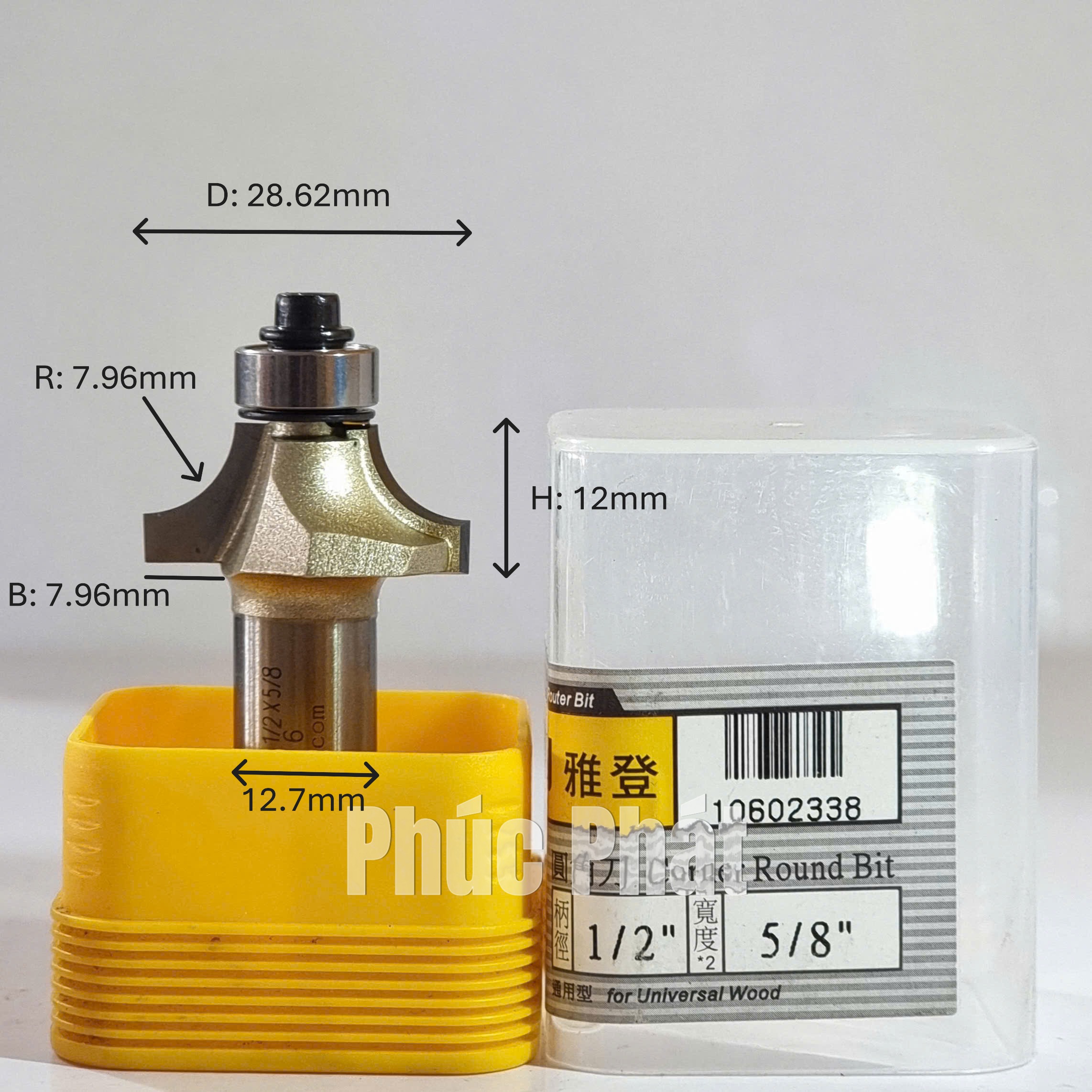 Mũi phay bo góc cốt 1/2" và 1/4" ARDEN 0602 - Ảnh 7