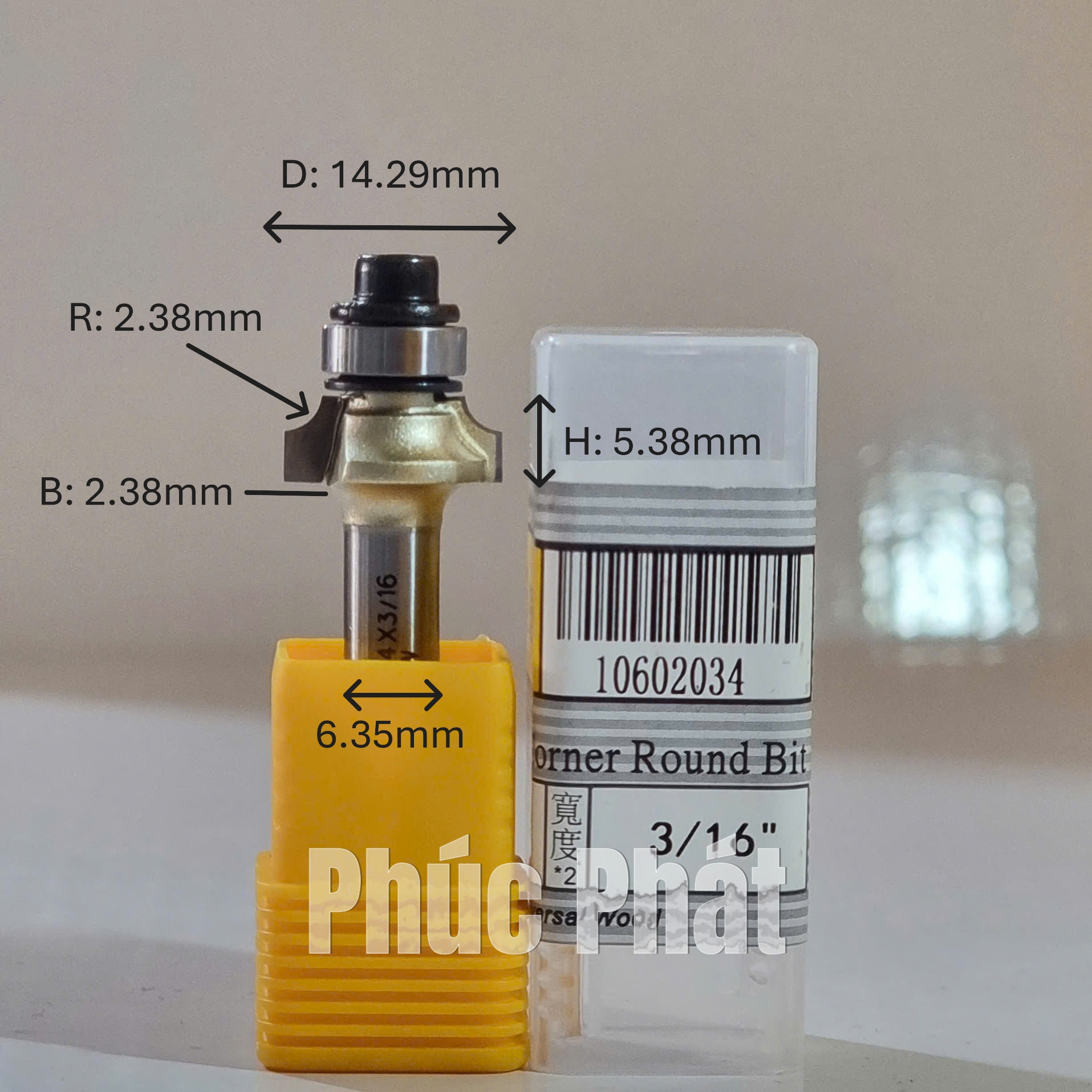 Mũi phay bo góc cốt 1/2" và 1/4" ARDEN 0602 - Ảnh 13