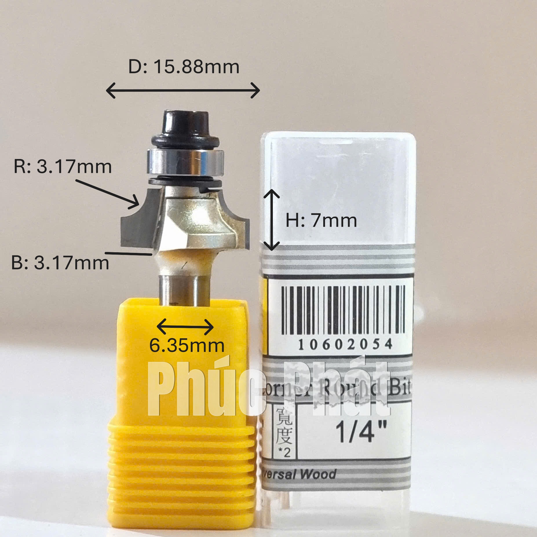 Mũi phay bo góc cốt 1/2" và 1/4" ARDEN 0602 - Ảnh 14