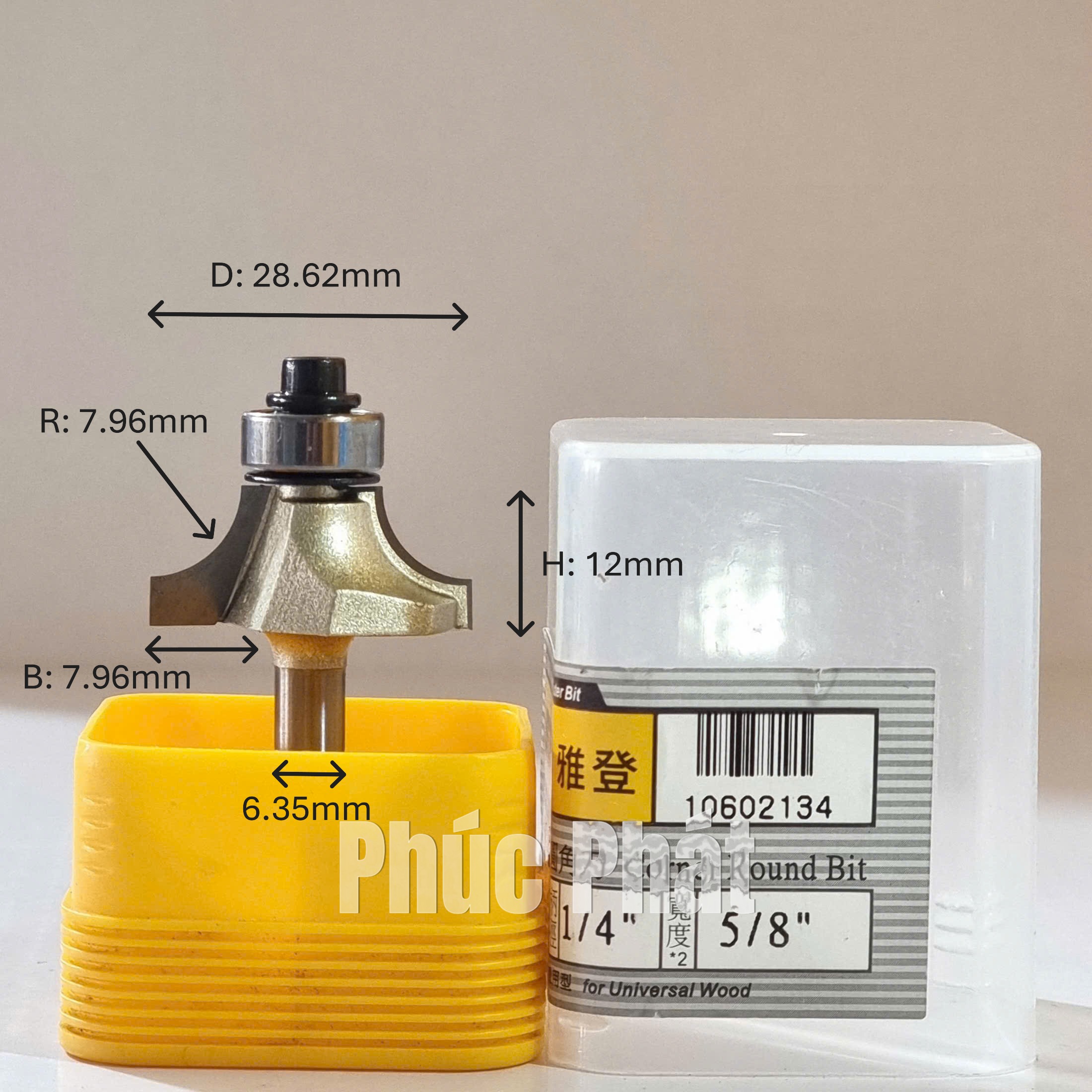 Mũi phay bo góc cốt 1/2" và 1/4" ARDEN 0602 - Ảnh 16