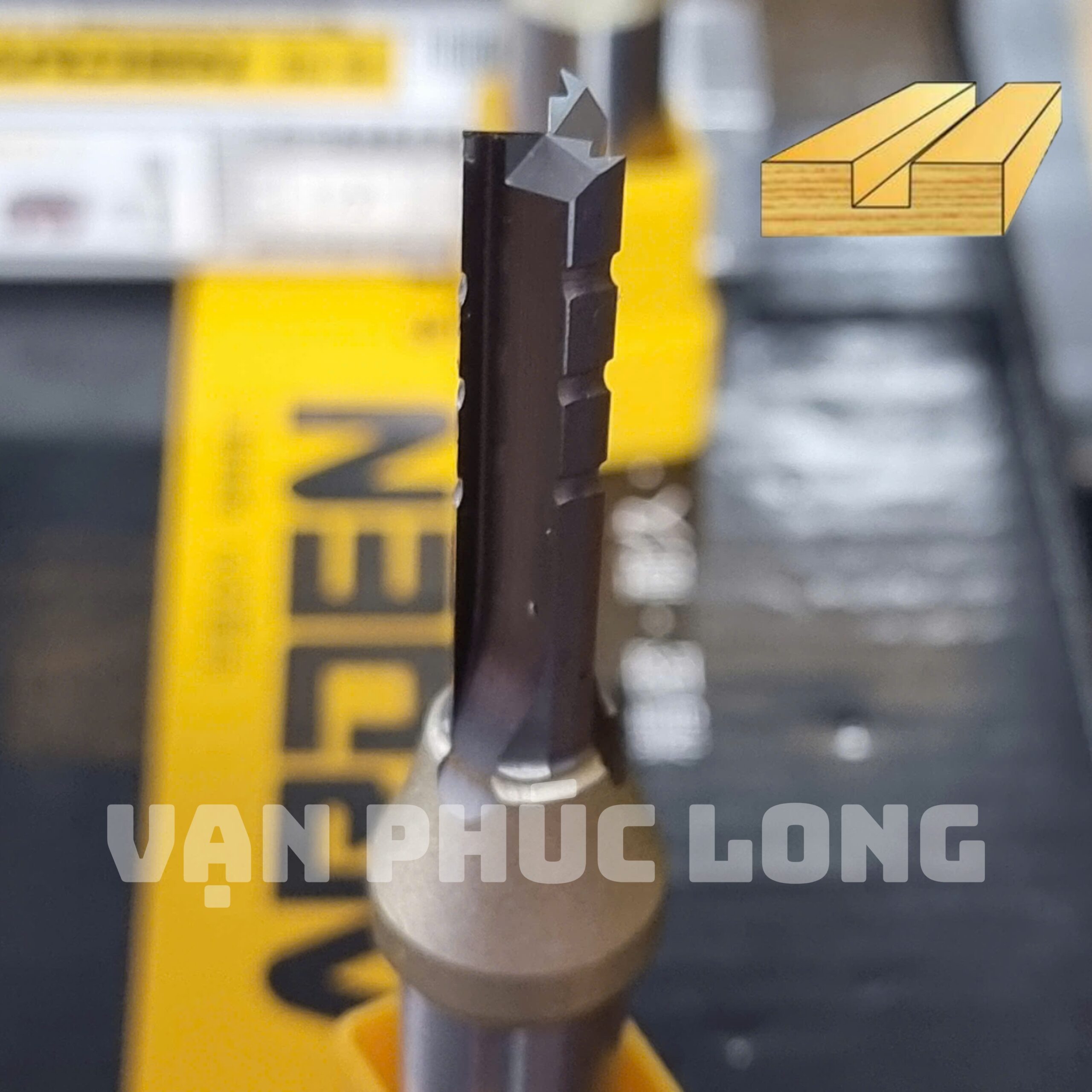Mũi phay thẳng 3 me có khía TCT Arden AK47-2 - Ảnh 2