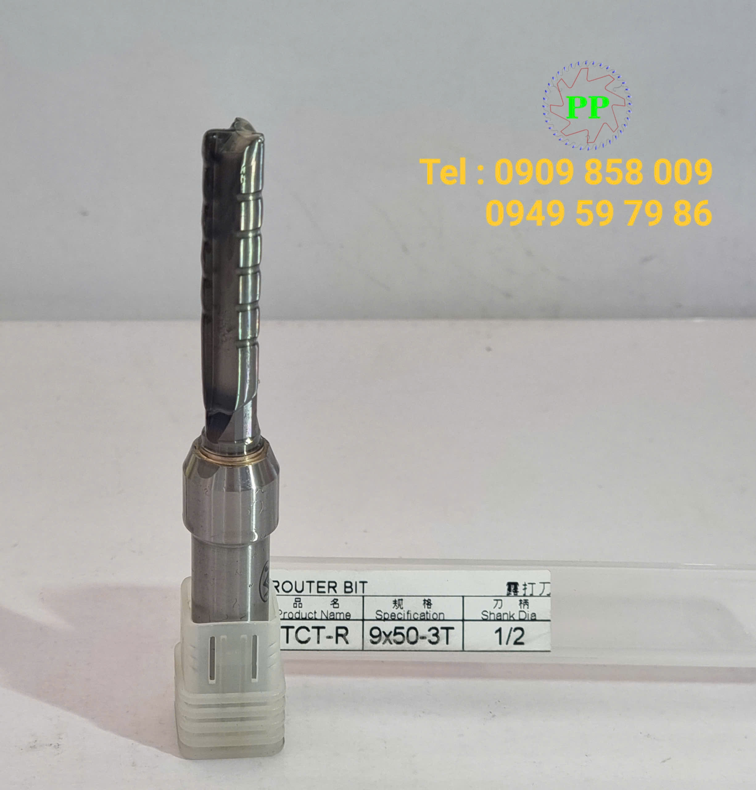 Dao router TCT-R thẳng 3 me có khía cốt 1/2 đường kính 9mm - Ảnh 4