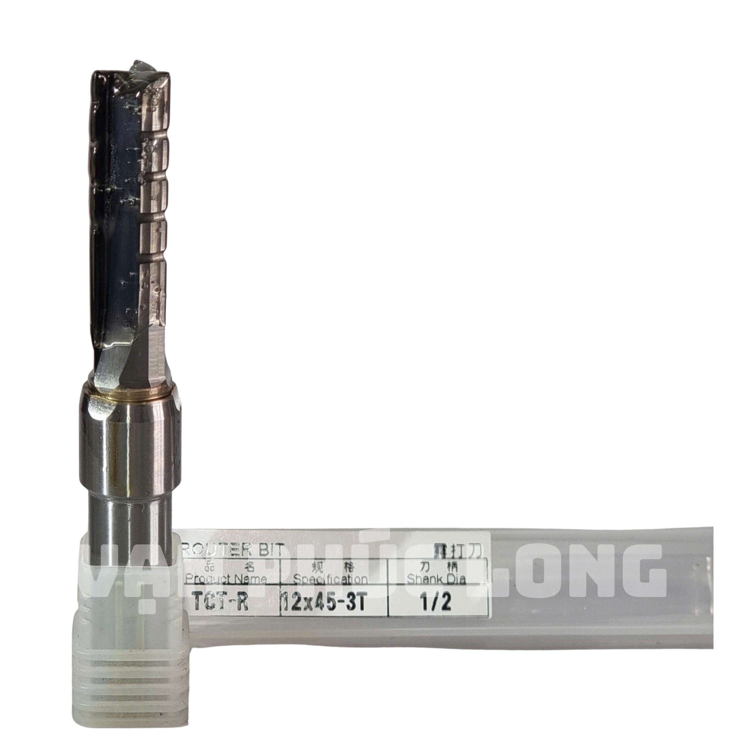 Dao router TCT-R thẳng 3 me có khía cốt 1/2 đường kính 12mm - Ảnh 3