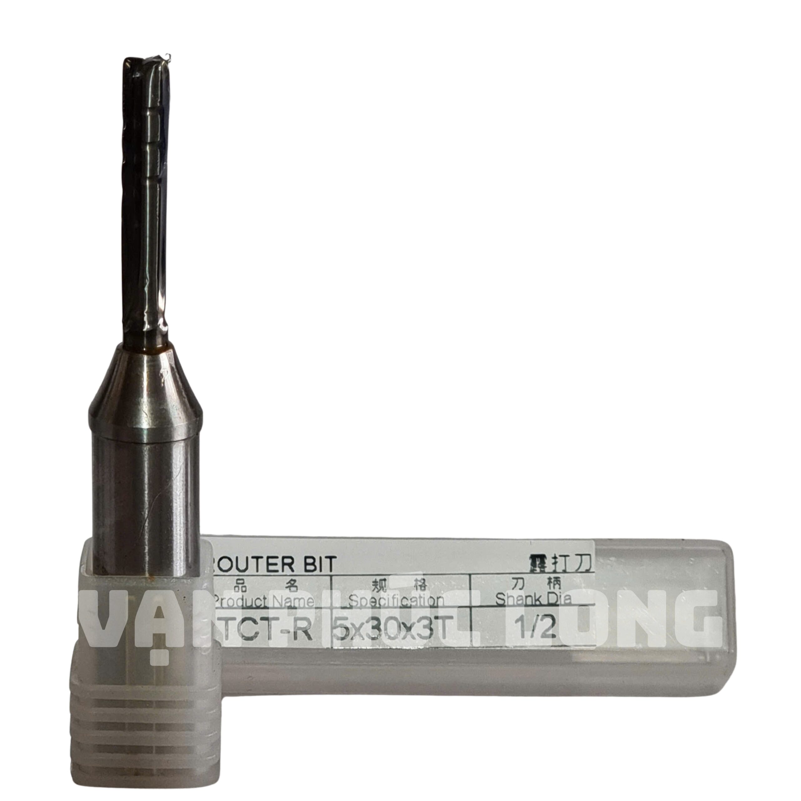Dao router TCT-R thẳng 3 me có khía cốt 1/2 đường kính 5mm - Ảnh 3