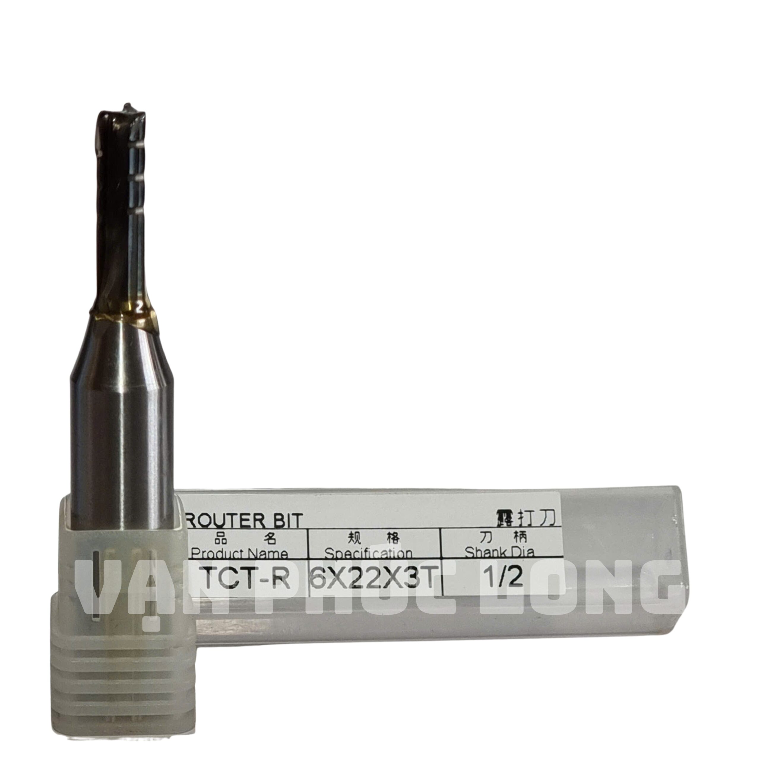 Dao router TCT-R thẳng 3 me có khía cốt 1/2 đường kính 6mm - Ảnh 3
