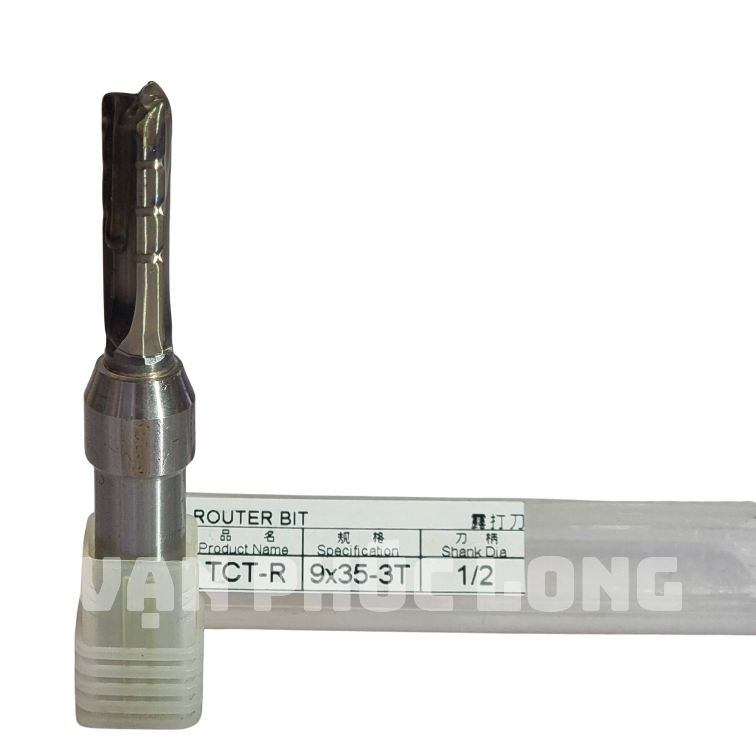 Dao router TCT-R thẳng 3 me có khía cốt 1/2 đường kính 9mm - Ảnh 2