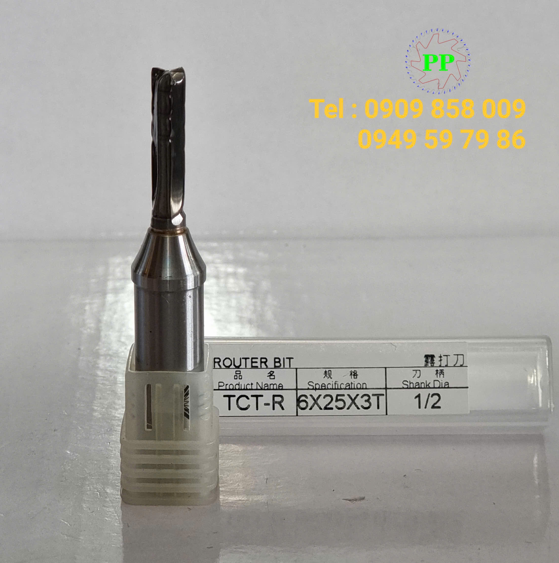 Dao router TCT-R thẳng 3 me có khía cốt 1/2 đường kính 6mm - Ảnh 4