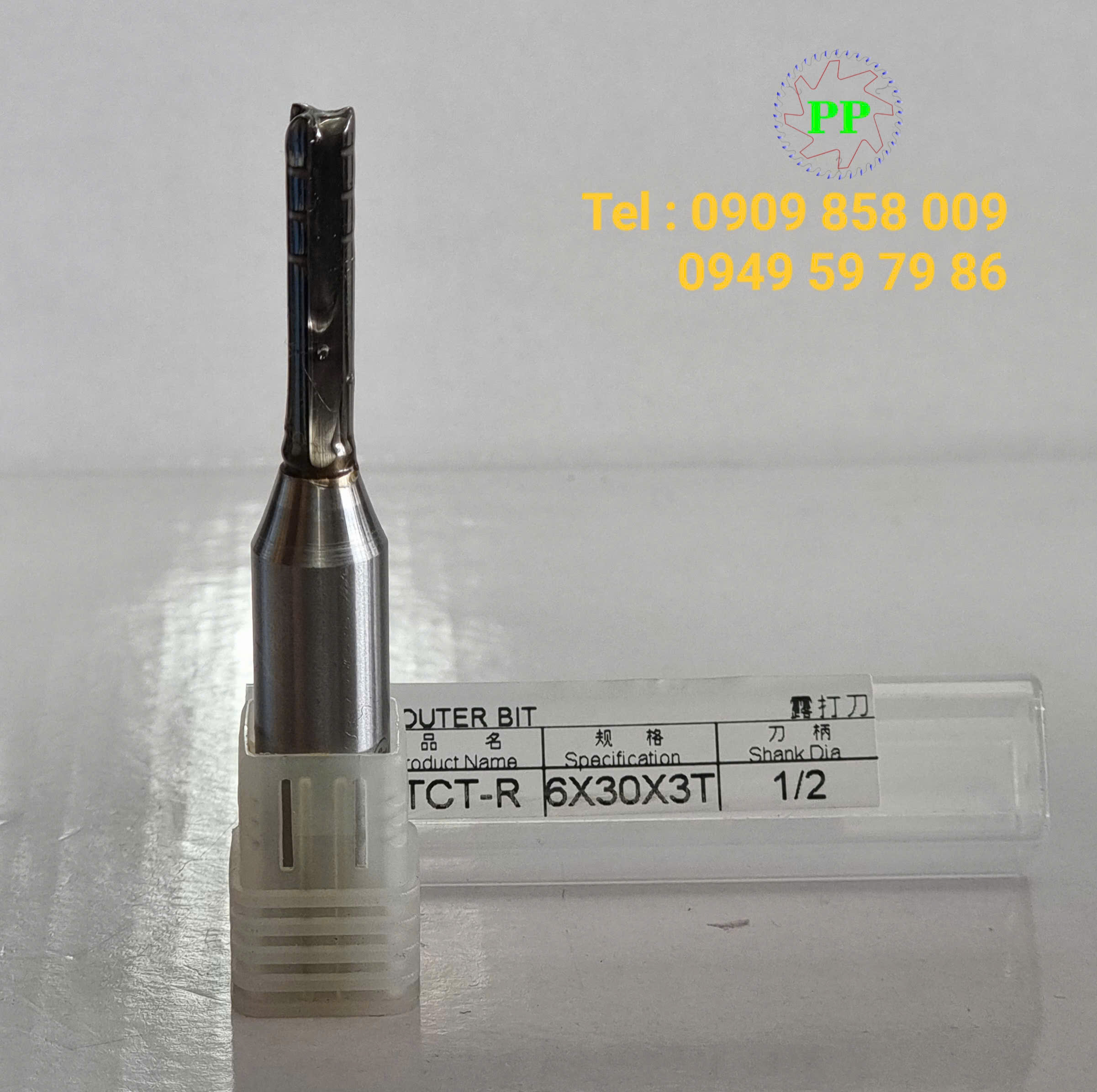Dao router TCT-R thẳng 3 me có khía cốt 1/2 đường kính 6mm - Ảnh 5