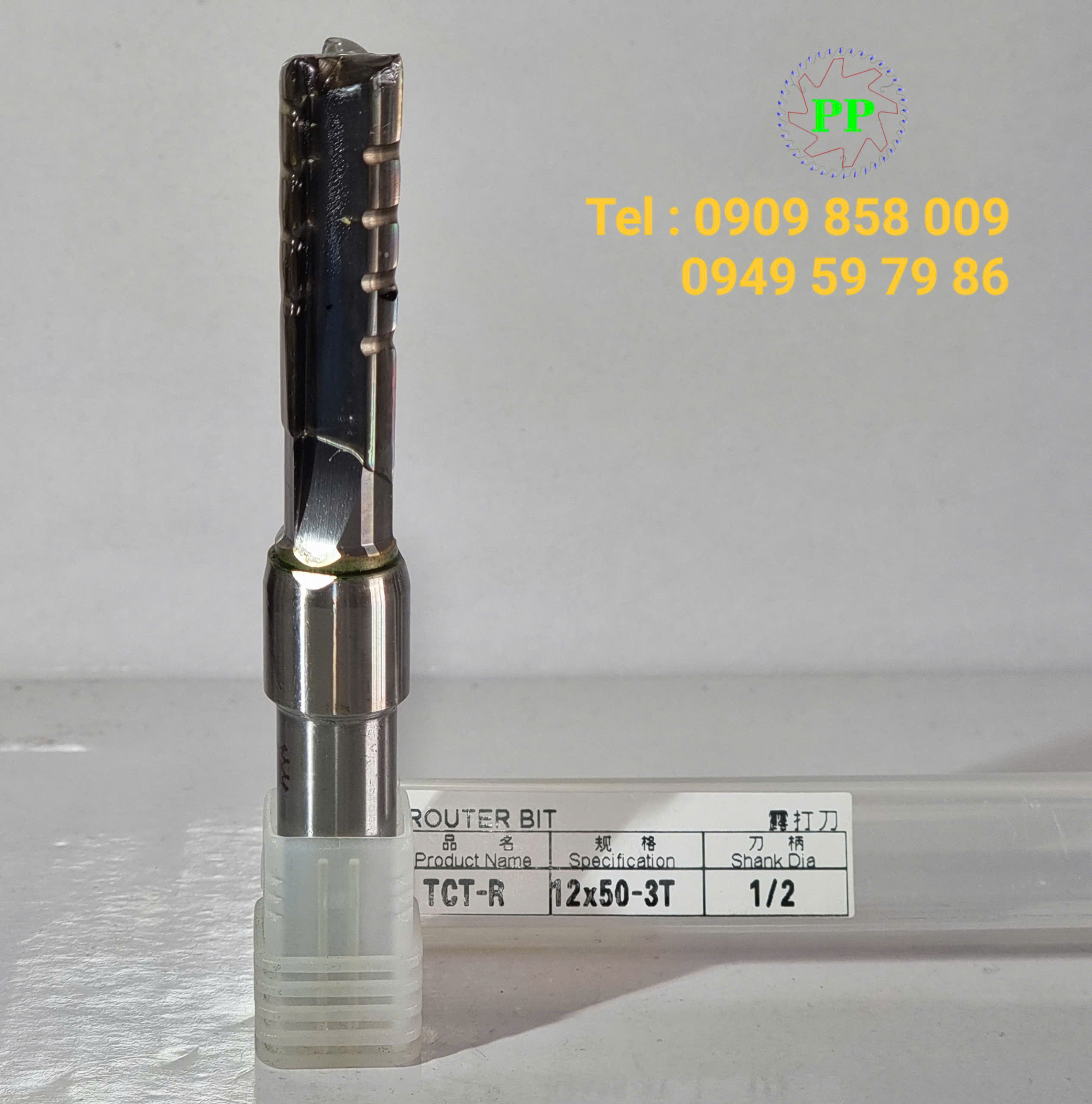 Dao router TCT-R thẳng 3 me có khía cốt 1/2 đường kính 12mm - Ảnh 4